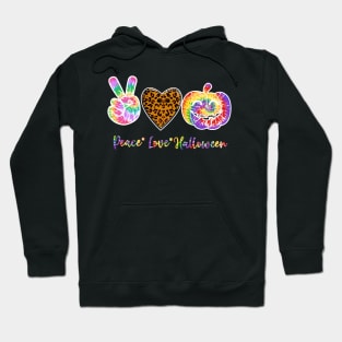 Peace Heart Love Fall Pumpkin Tie Dye Cute Autumn Gift T-Shirt Hoodie